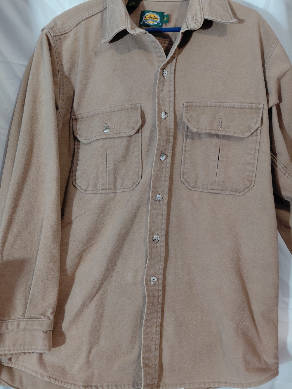 Cabela's Tan Button-Up Shirt Jacket